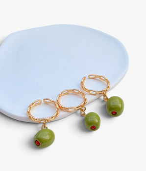 Olive Charm Ring