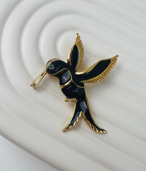 Hummingbird Brooch