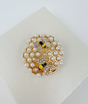 Honeycomb Brooch