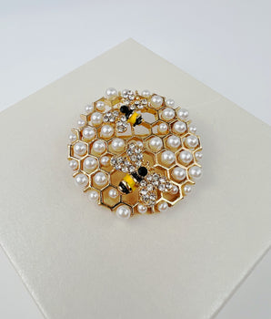 Honeycomb Brooch