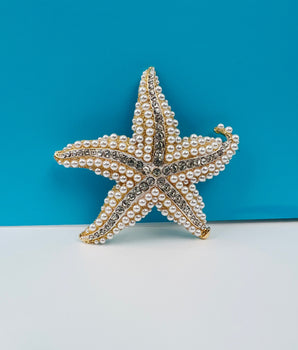 Pearl Starfish Brooch