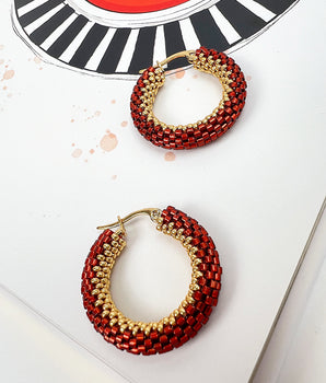 Cranberry Earrings