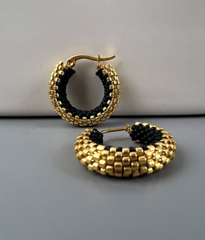 Golden Blackberry Earrings