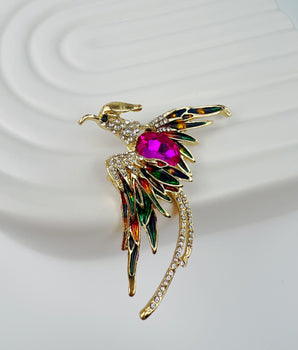 Phoenix Bird Brooch